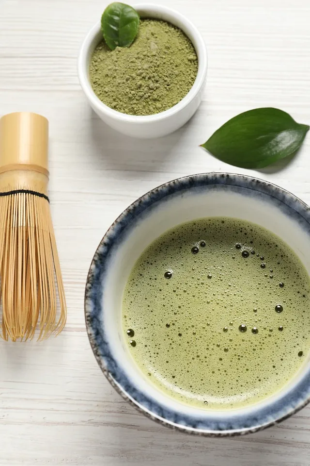 polvos y matcha
